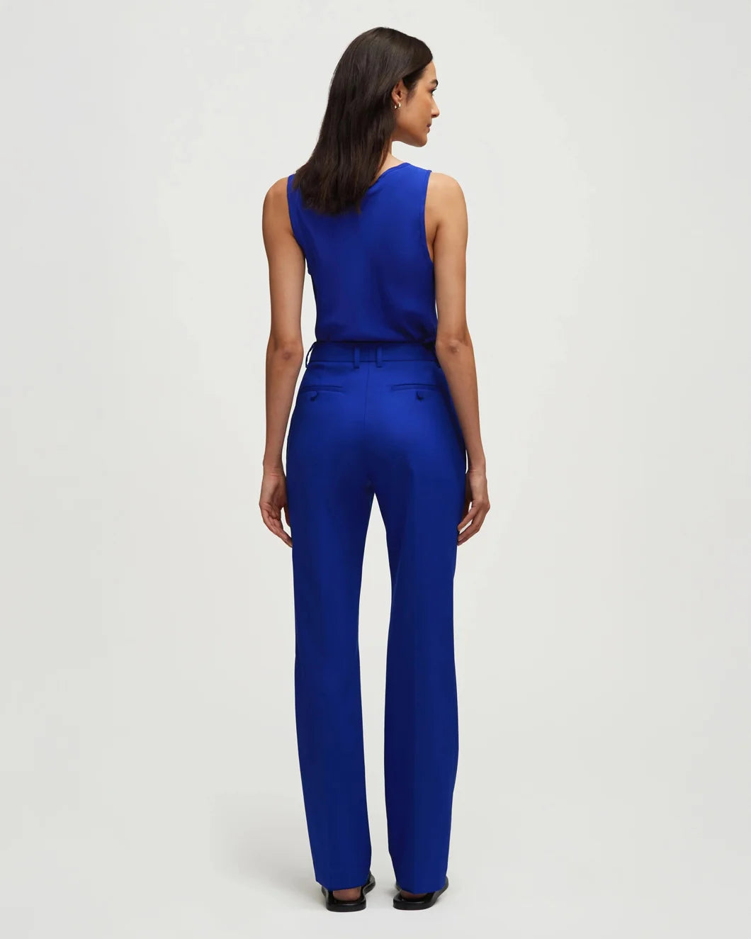 argent Straight Leg Trouser Lapis blue back