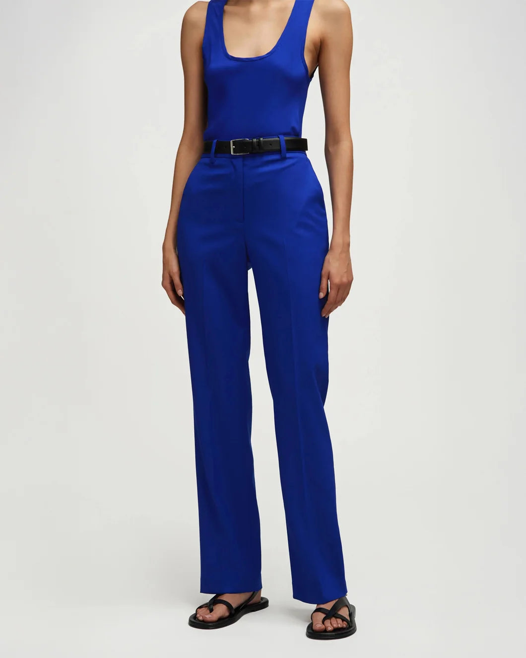 argent Straight Leg Trouser Lapis blue front