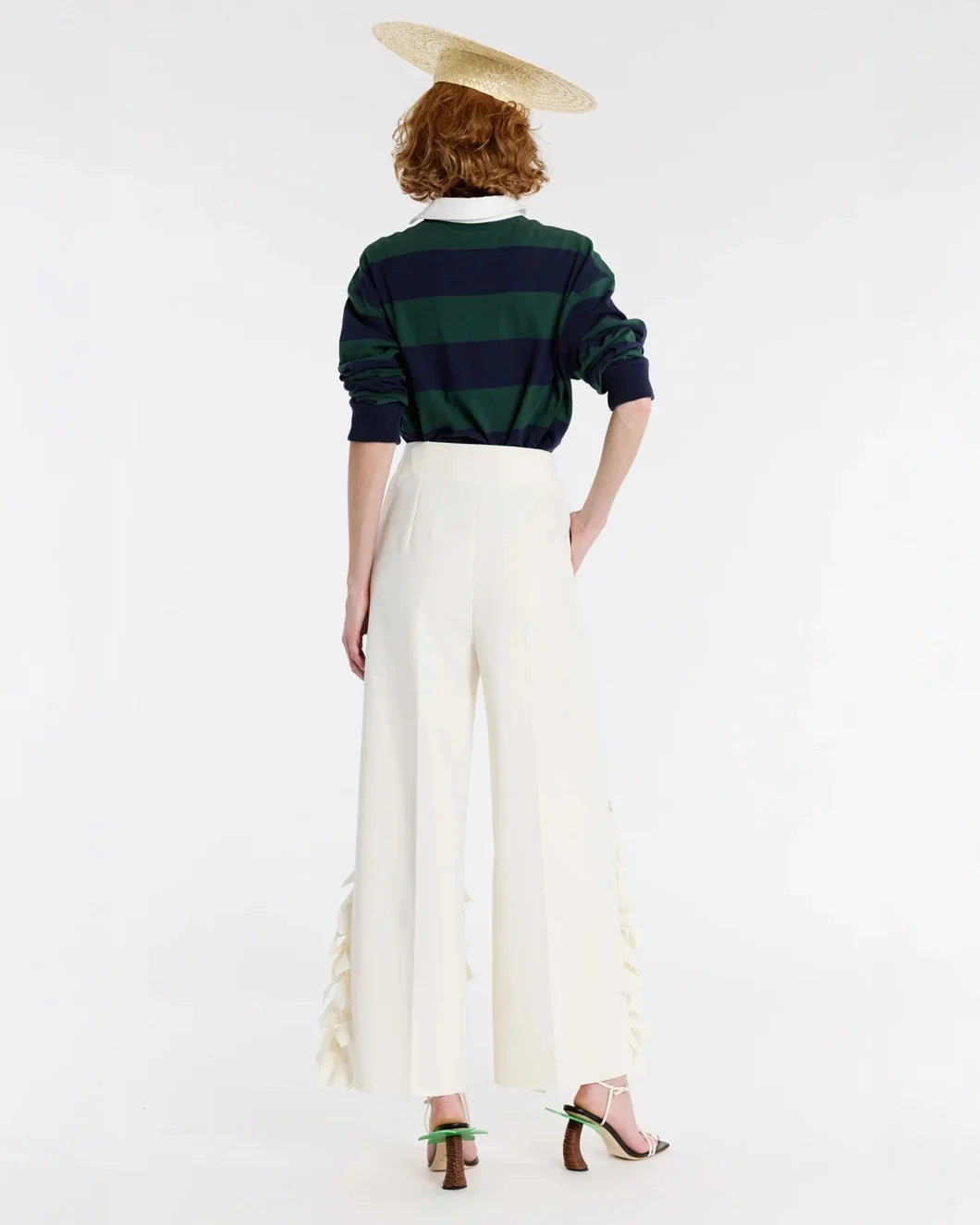 awake mode Culottes with Rectangle Detail ivory back