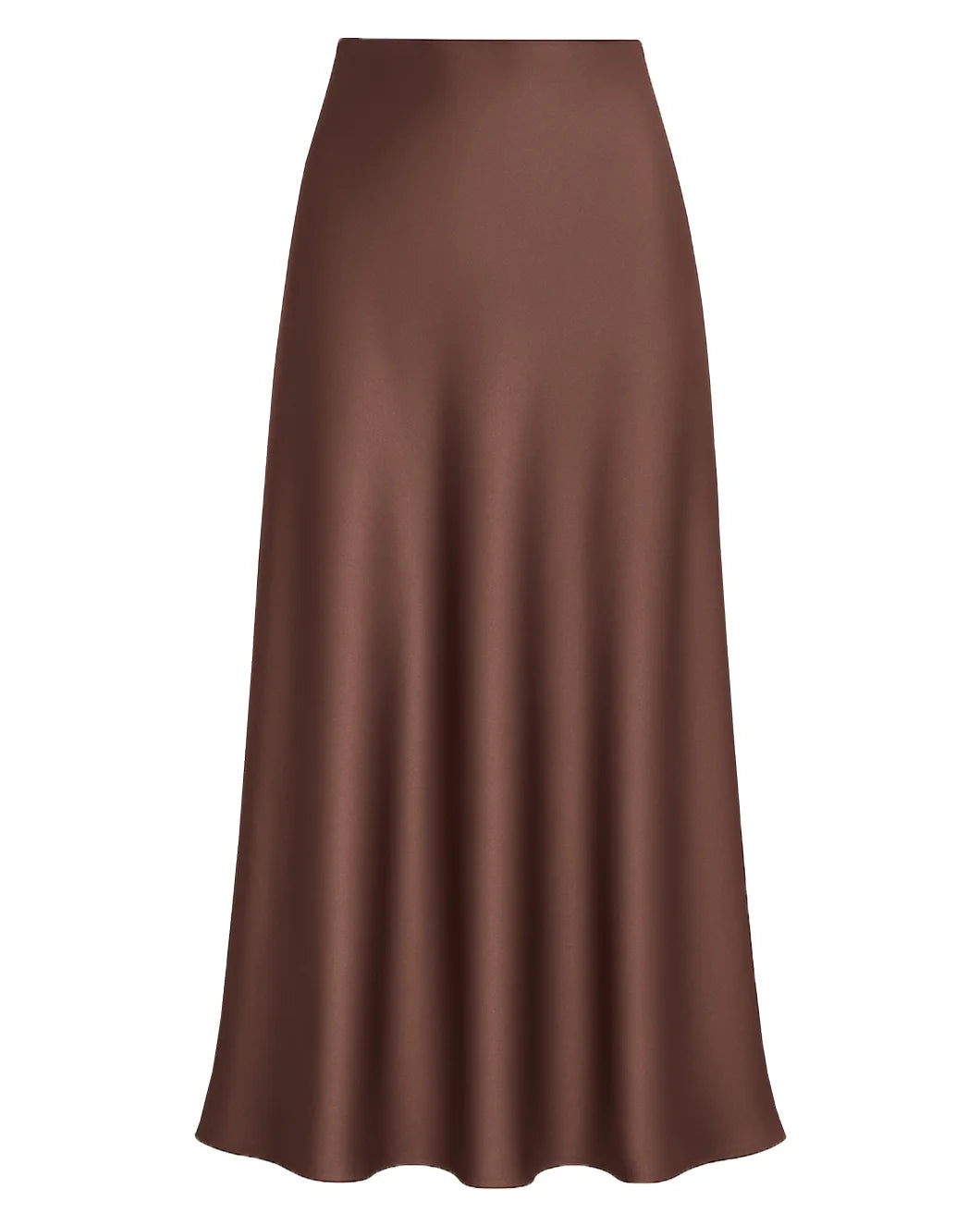by malene birger Boshan silk midi Skirt Carafe brown