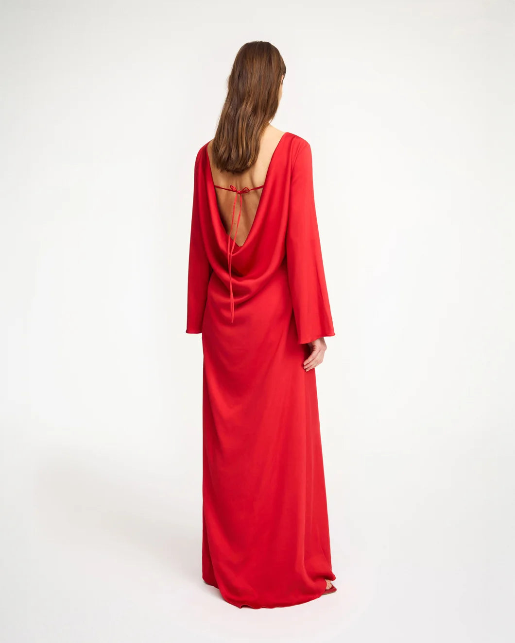 by malene birger Lisa Dress pompeian red back