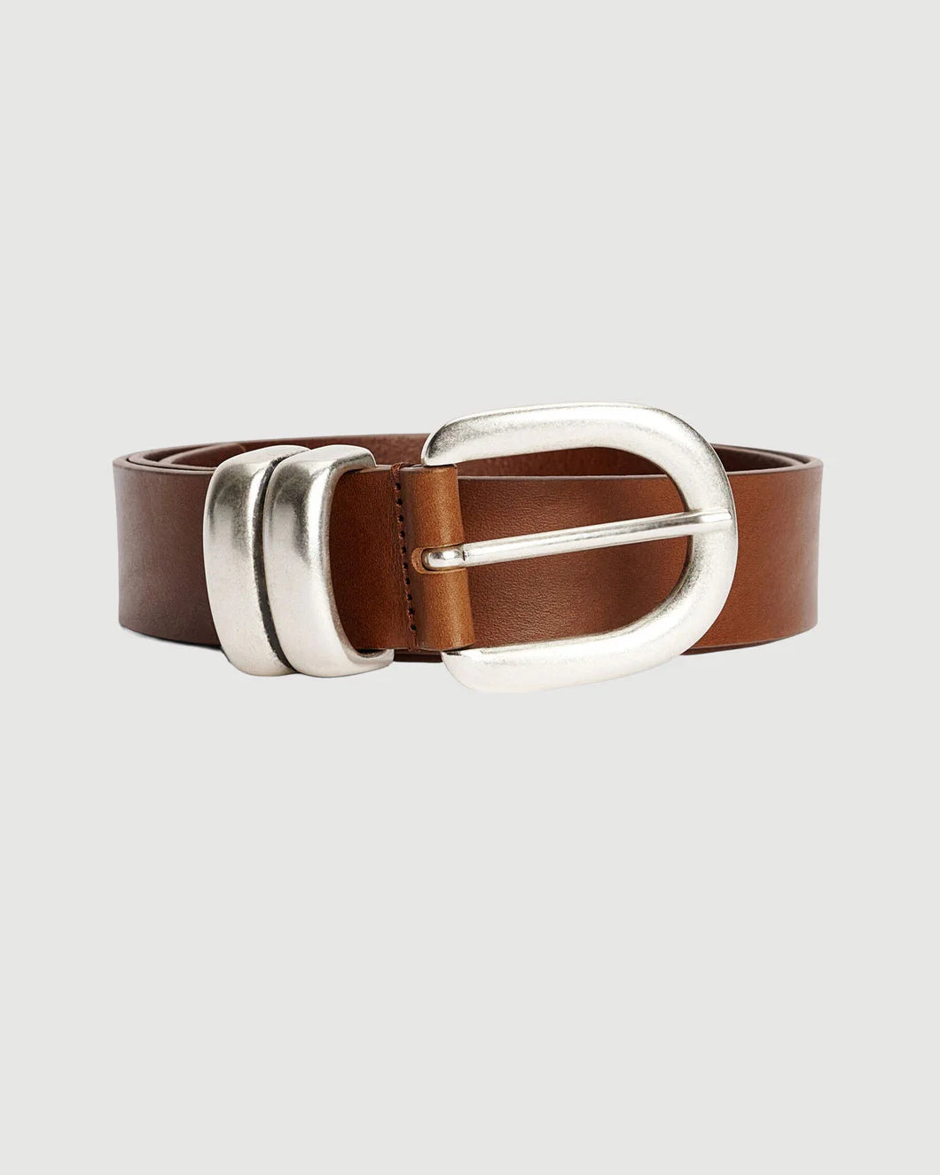 by malene birger Zoira Belt Dark Brown isolated