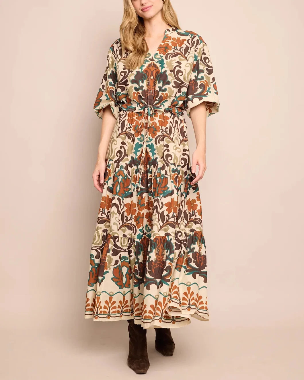 cara cara Melanie Skirt Mira Stone brown front