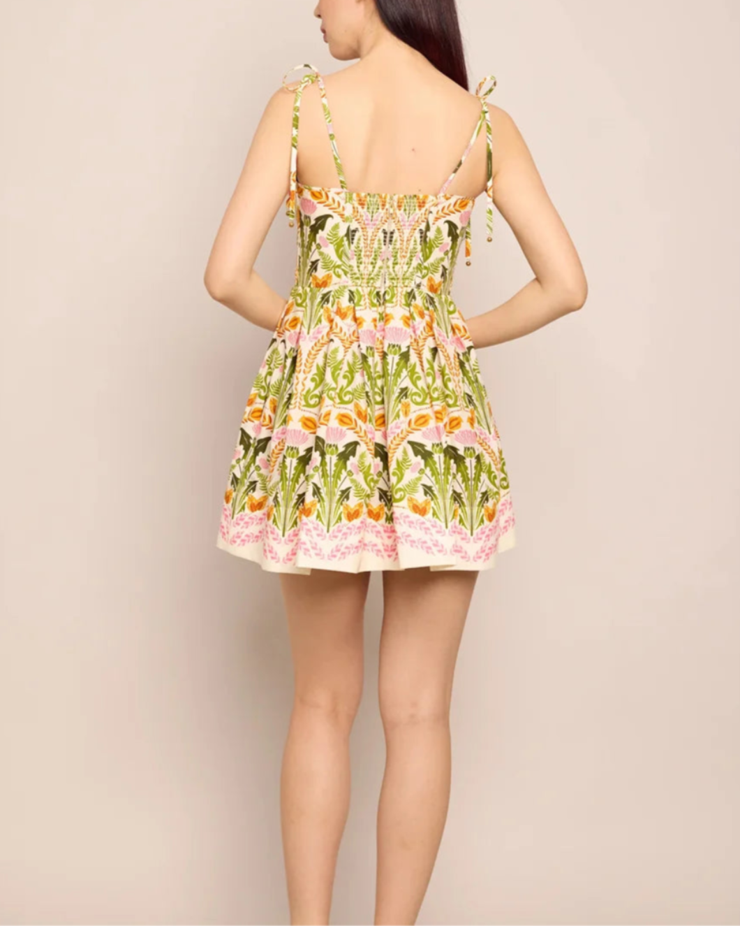 cara cara Laia Dress juniper egret back