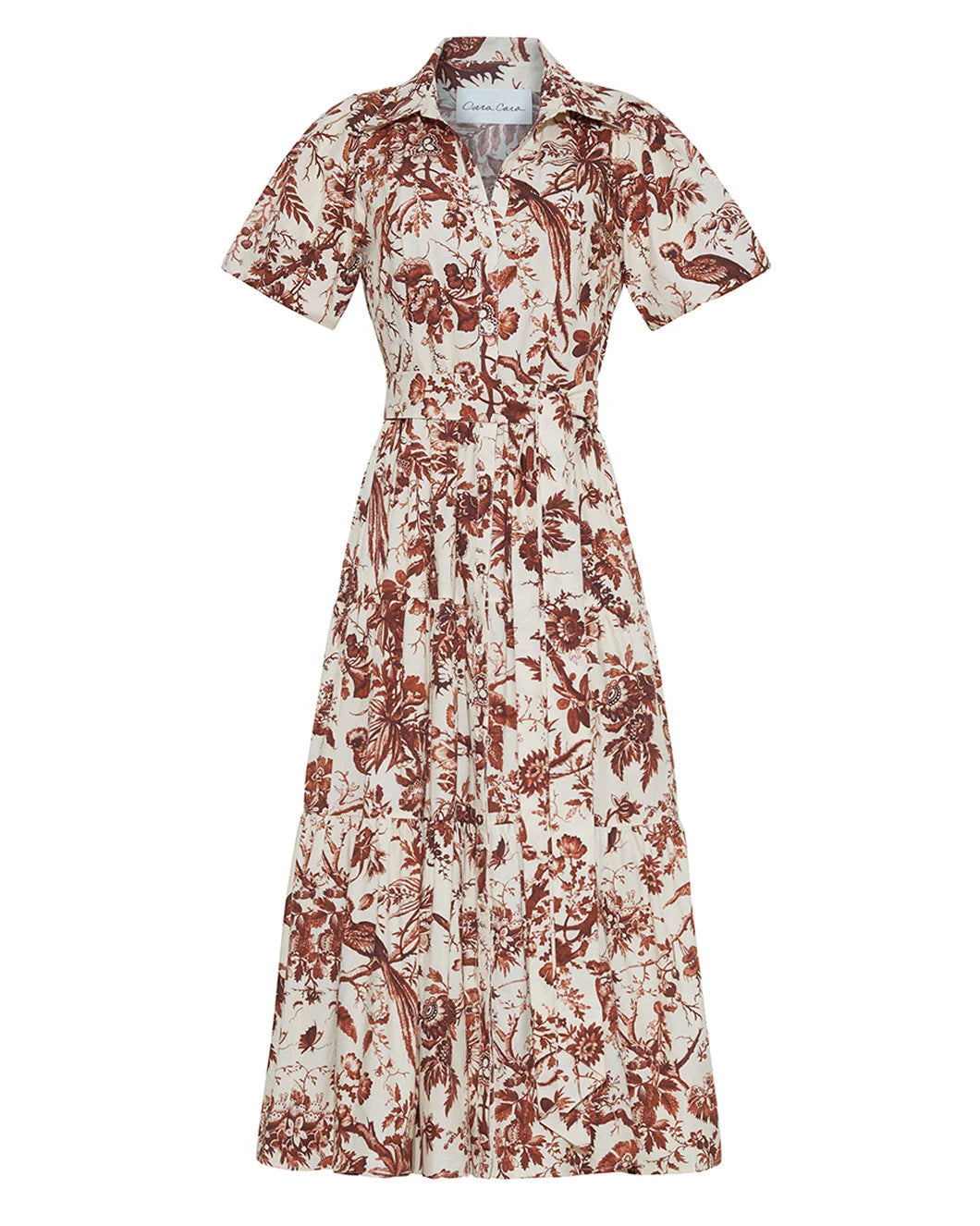 cara cara mardi dress Flora Toile Ivory print