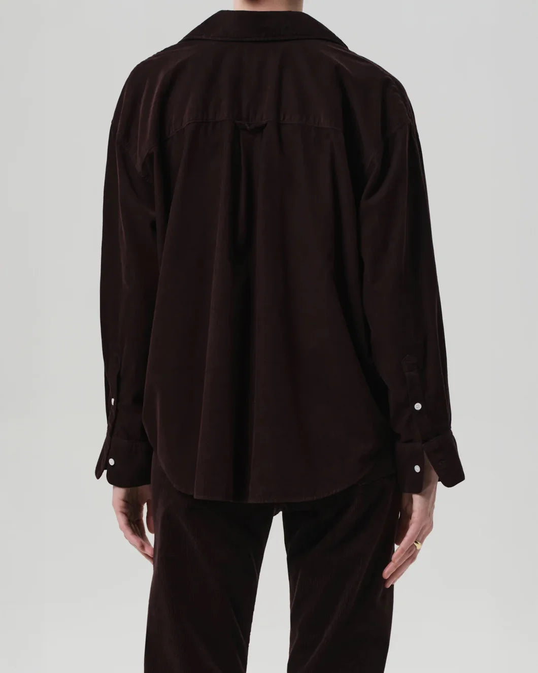 citizens of humanity Kayla Shirt Barrister brown back