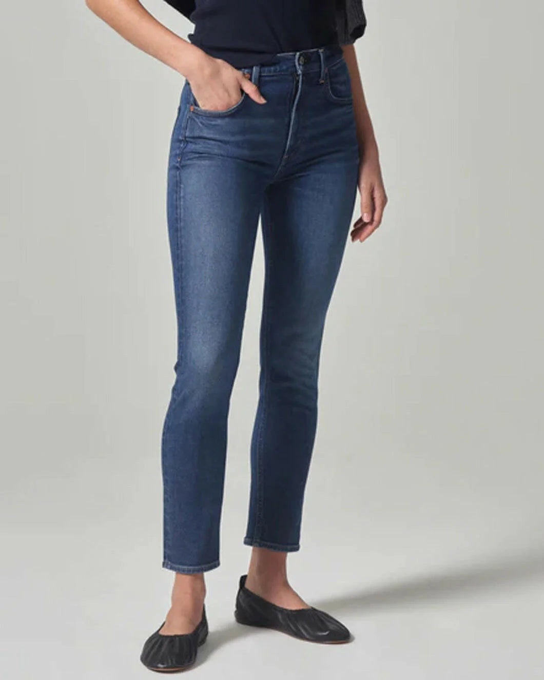 Isola Straight Crop Jean in Crispen by Citizens of Humanity