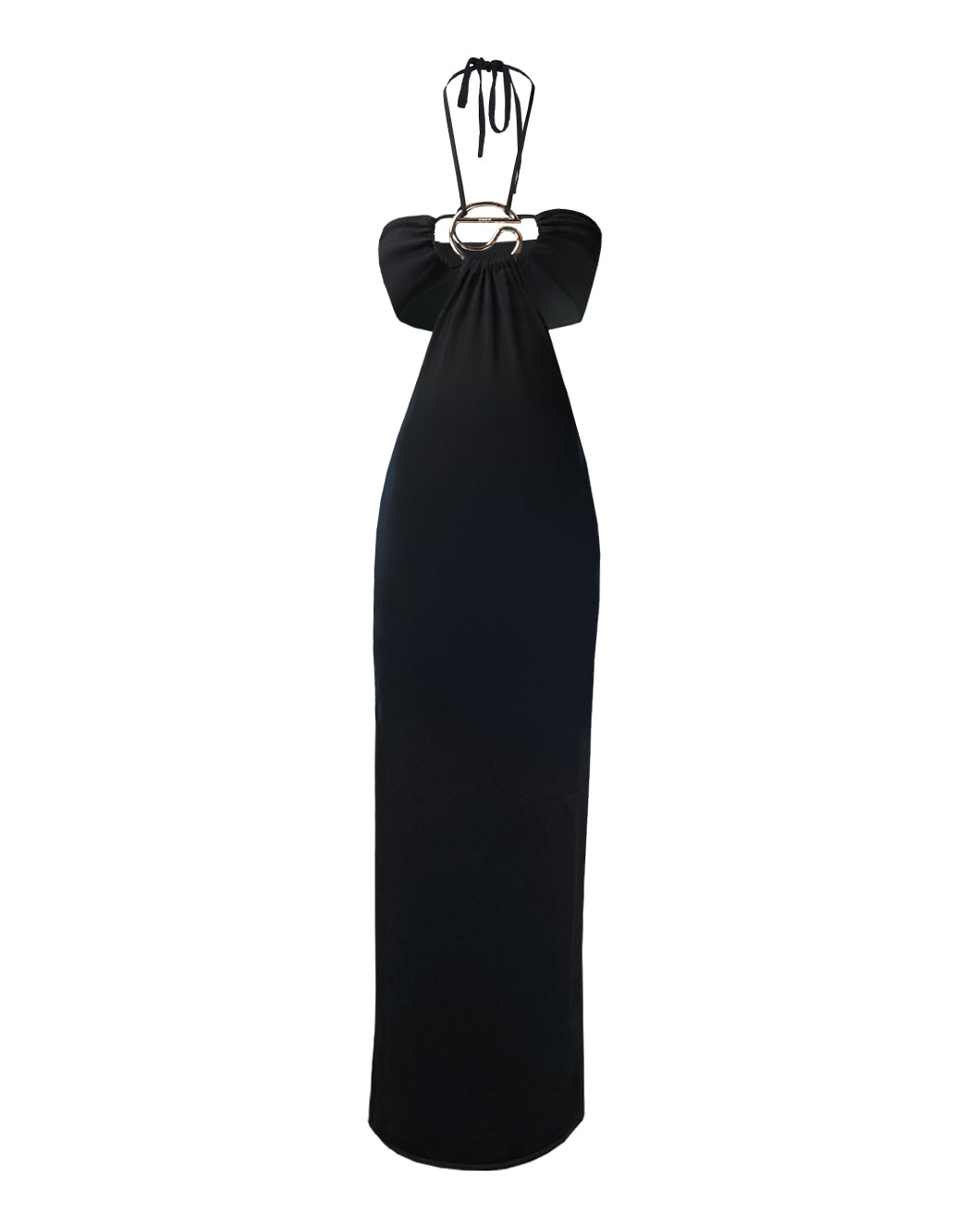 coperni Knitted Halter Dress black