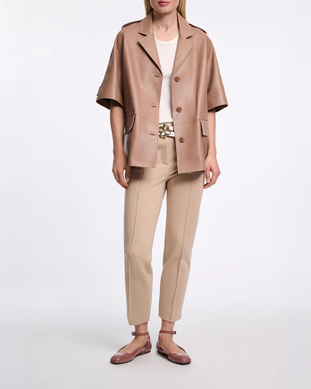 dorothee schumacher Glossy Shine Ballerina Flat copper front