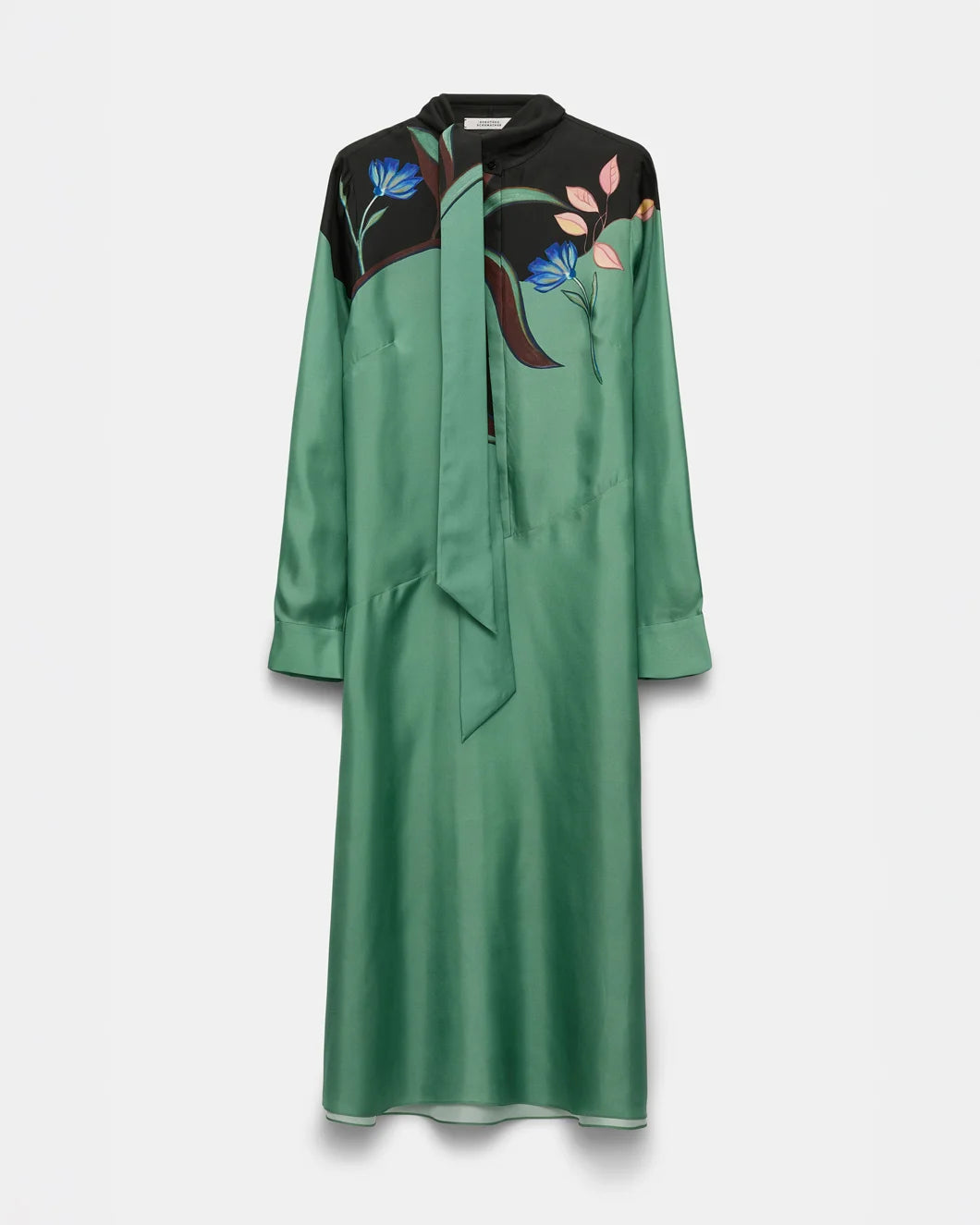 dorothee schumacher Seductive Bloom Dress green front with tie