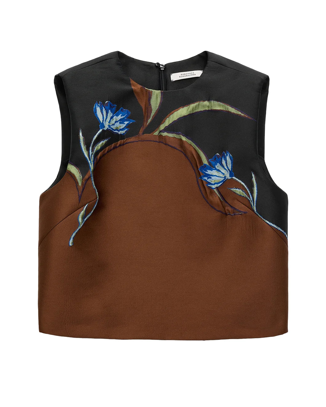 dorothee schumacher Soft Petal Top caramel and black