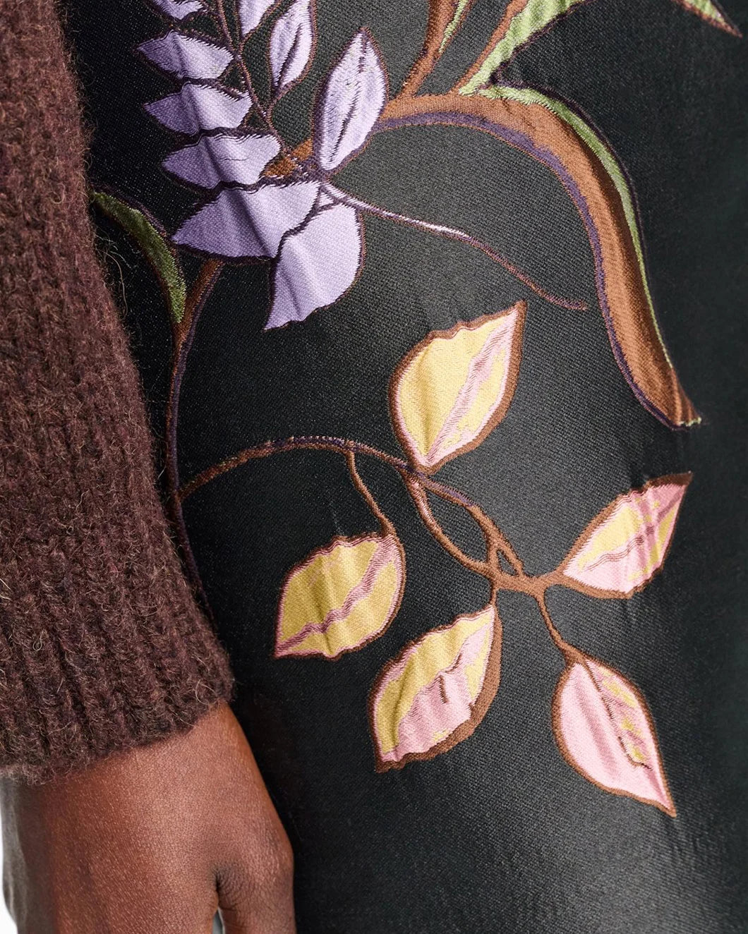 dorothee schumacher soft petal skirt pure black detail