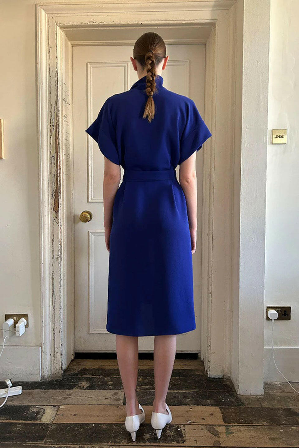edeline lee alexandria dress blue figure back