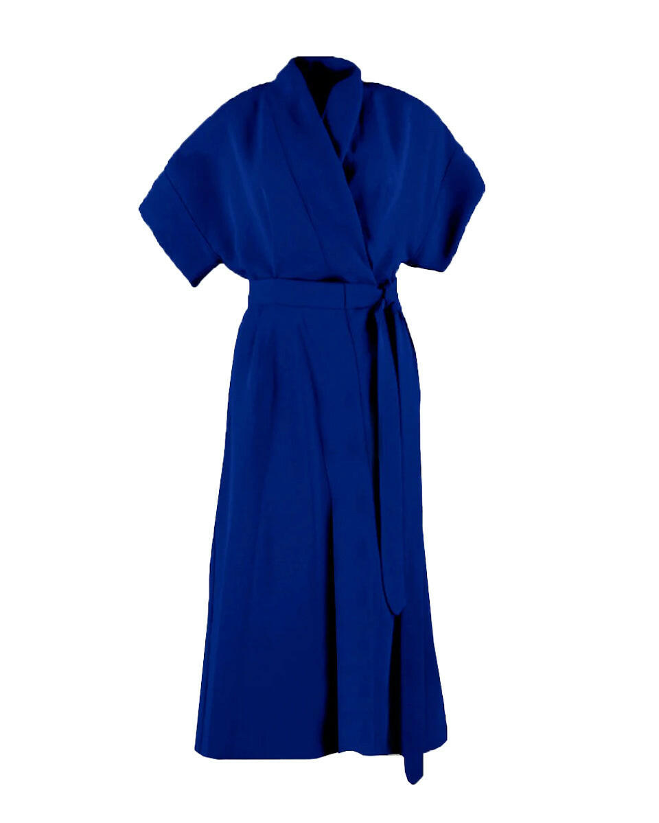 edeline lee alexandria dress blue front