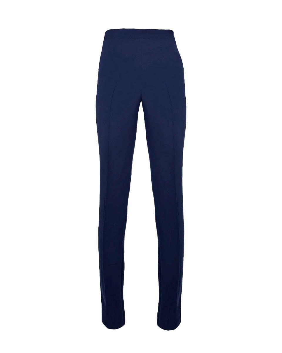 edeline lee flat front trouser george navy front