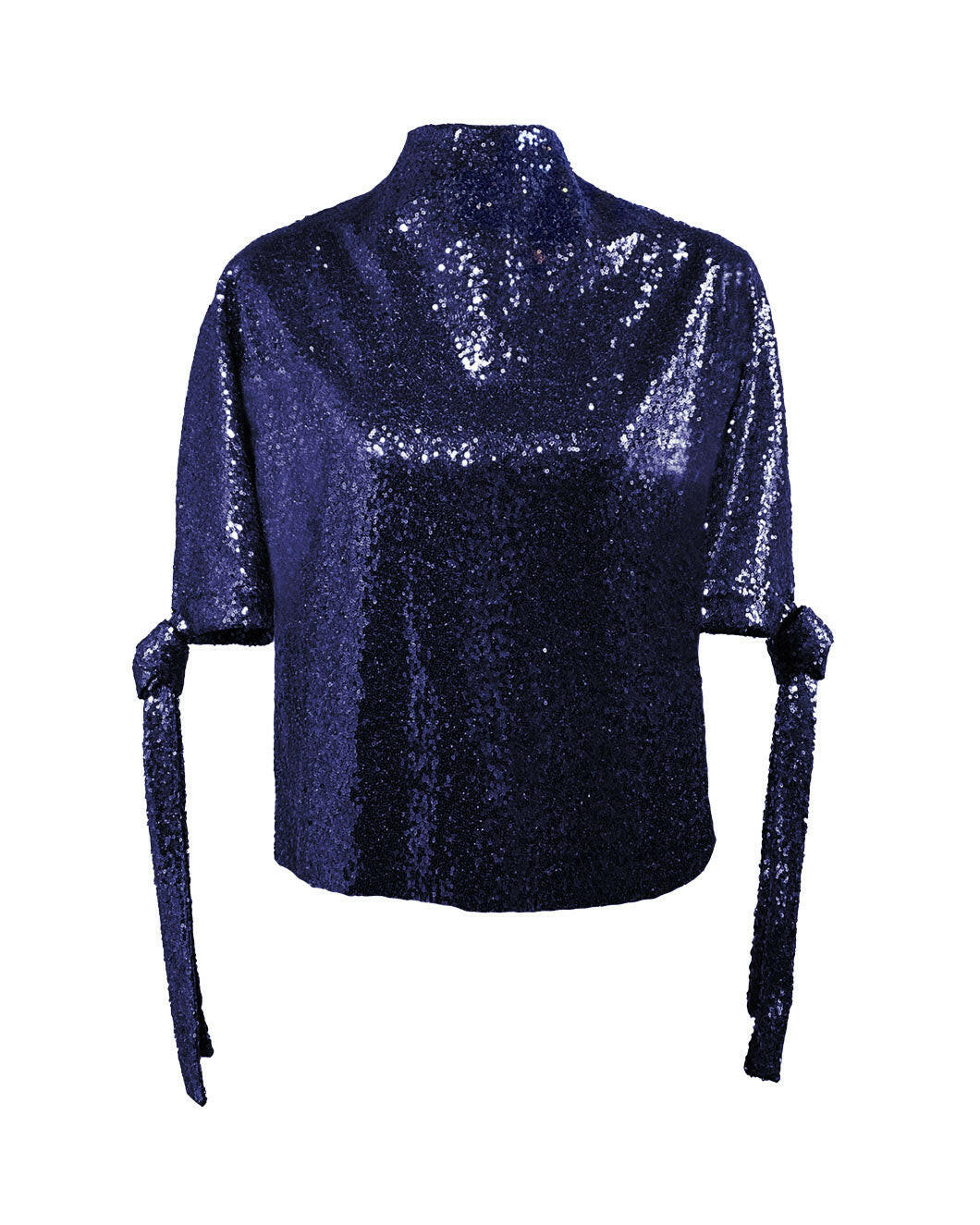 edeline lee pedernal top navy sequin