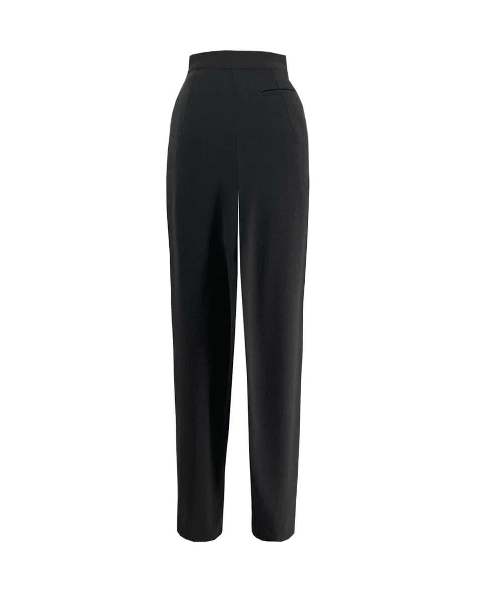 edeline lee simple plait trousers black