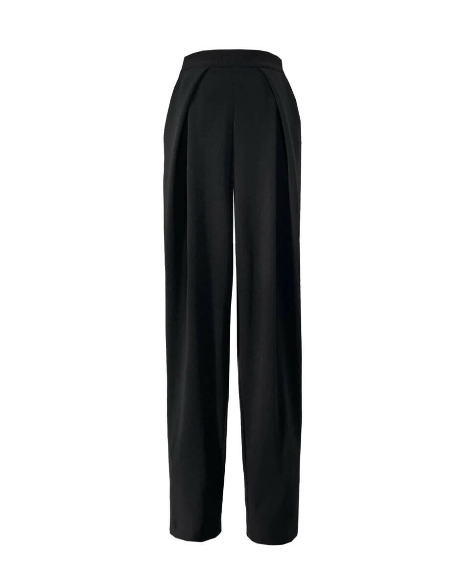 edeline lee simple plait trousers black