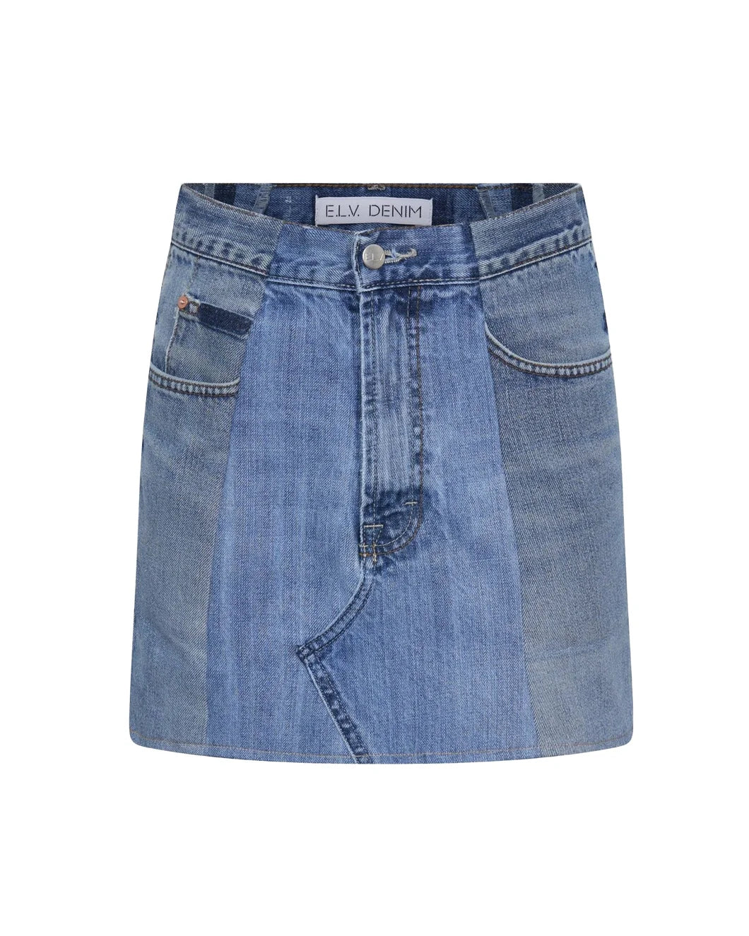 elv denim Denim Mini Skirt light blue