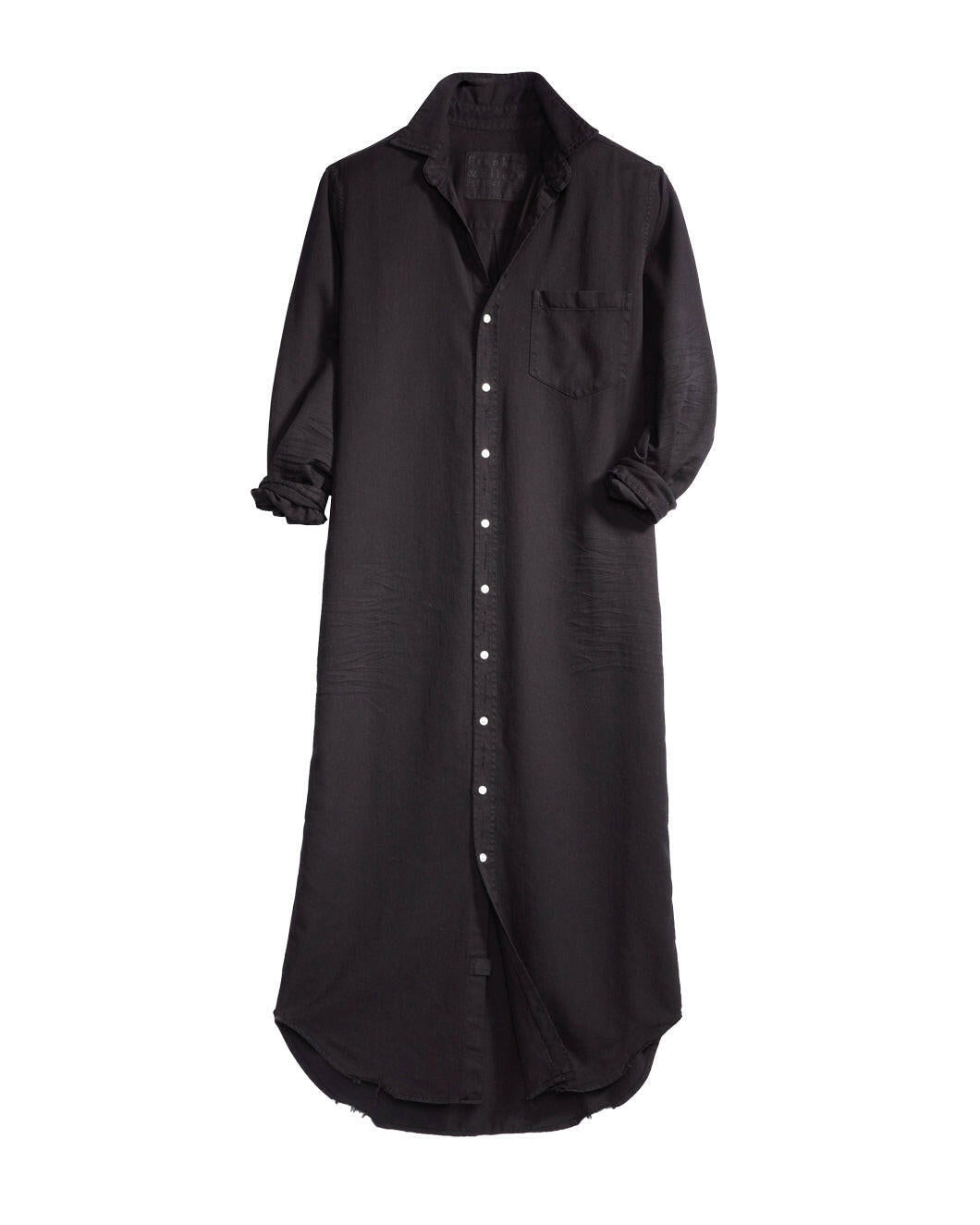frank and eileen Rory Maxi Shirtdress Blackout