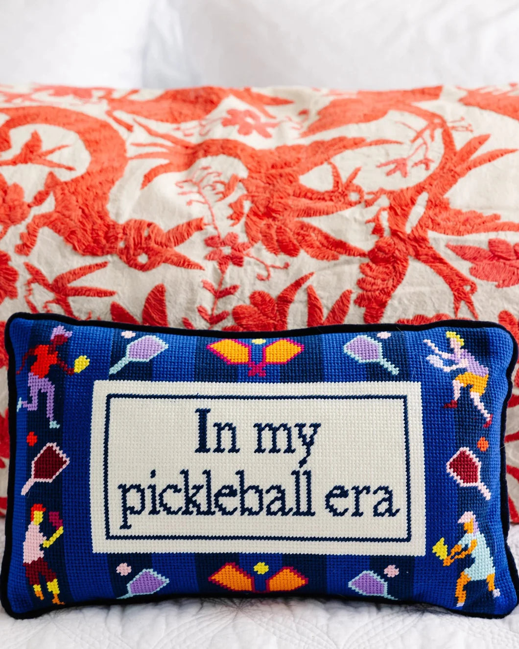 styled pickleball era throw pilllow