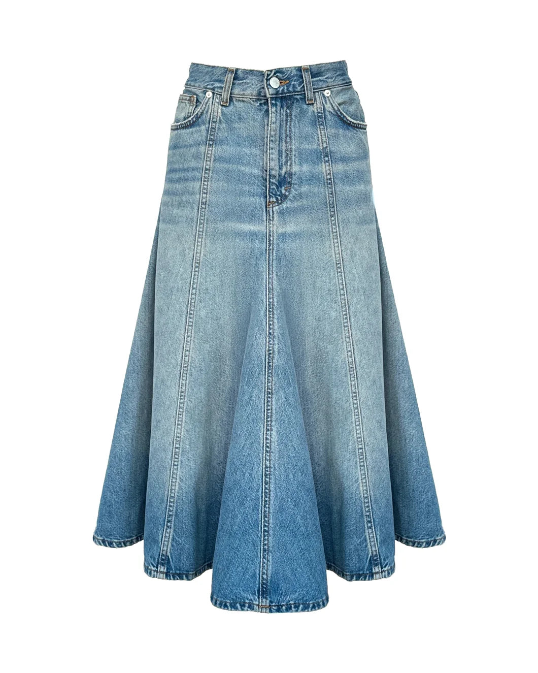 haikure min serenity denim skirt iconic blue