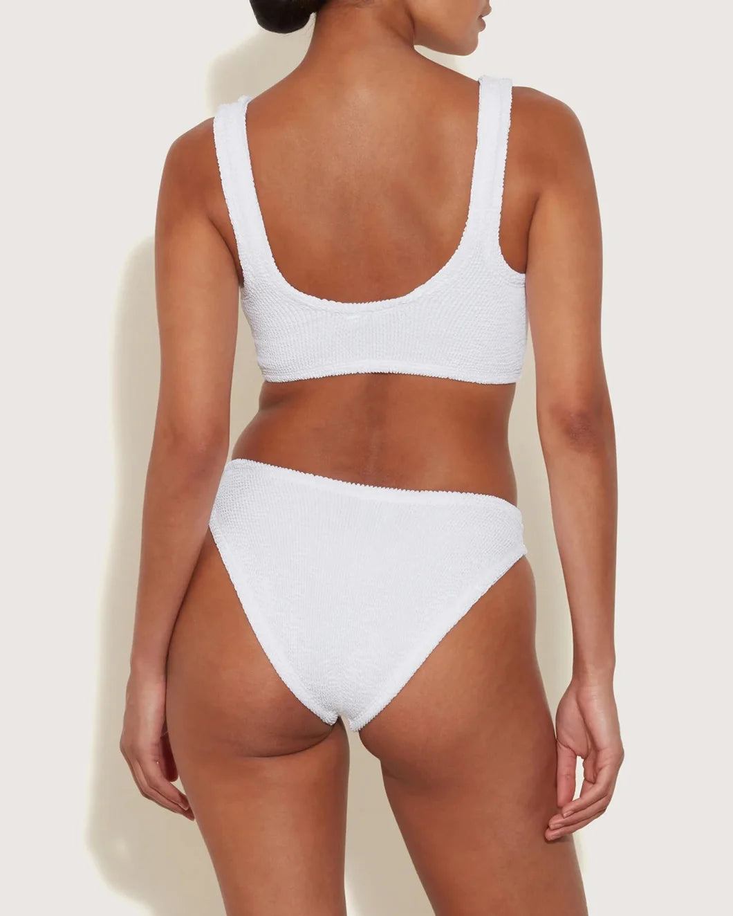 hunza g bonnie bikini white on figure back