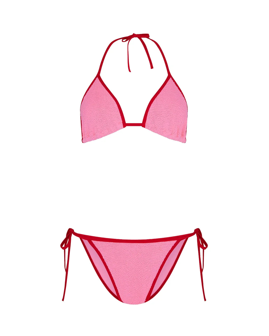 hunza g Gina Bikini pink and red