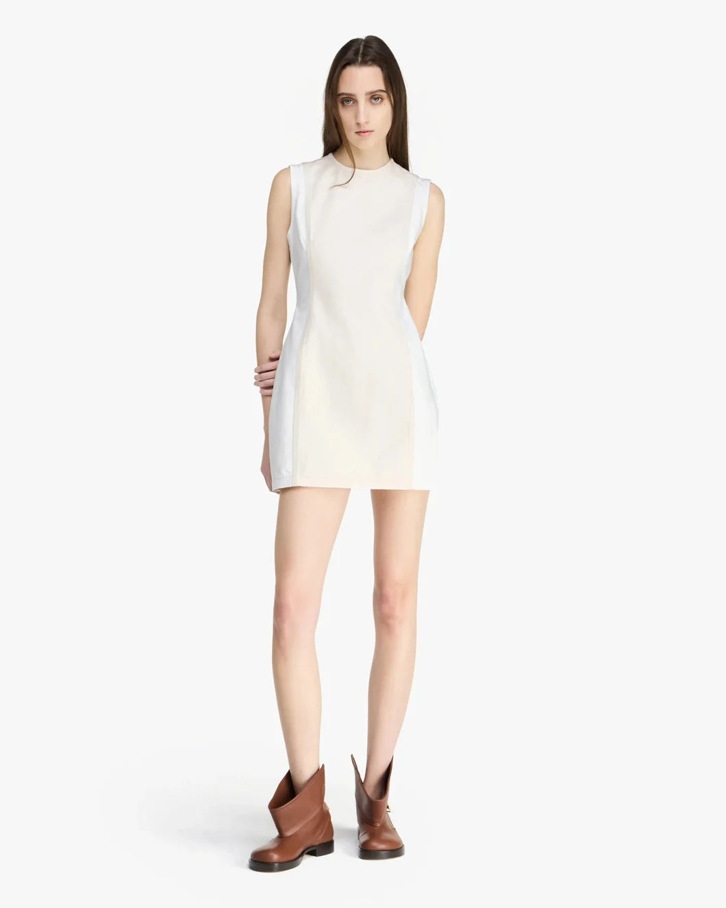 jw anderson mini shift dress off white front