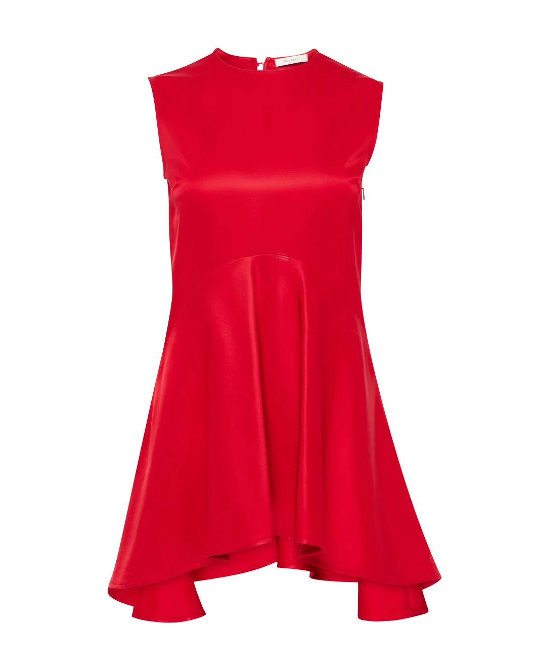 jw anderson Draped Hem Sleeveless Top crimson red
