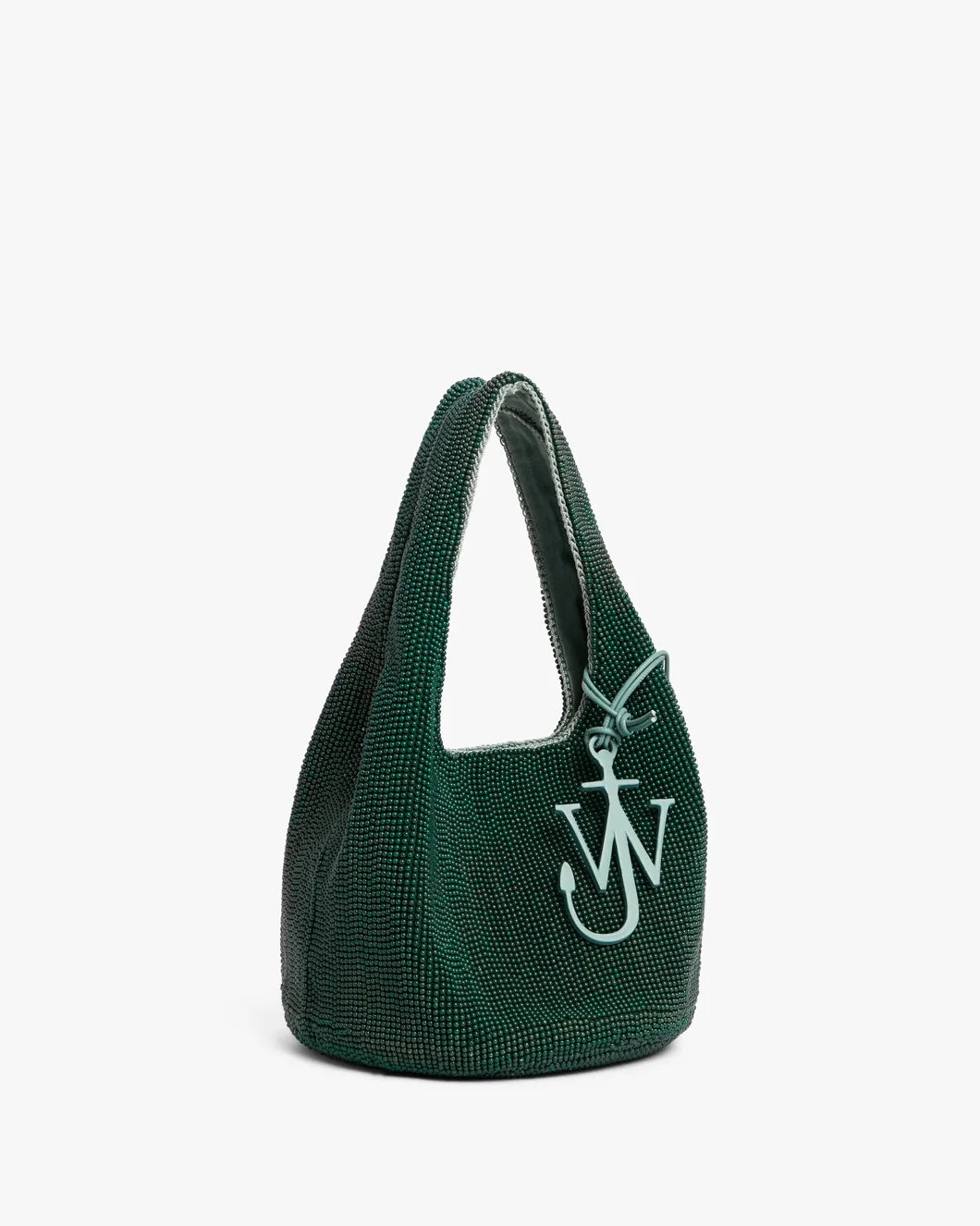 jw anderson Mini Beaded Shopper Bag Green side