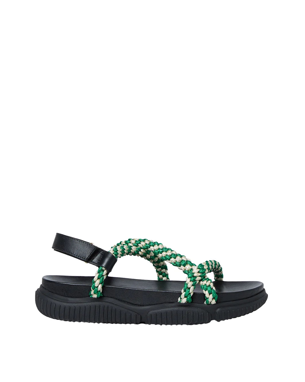 loeffler randall Ozzy Green and Cream Sport Sandal