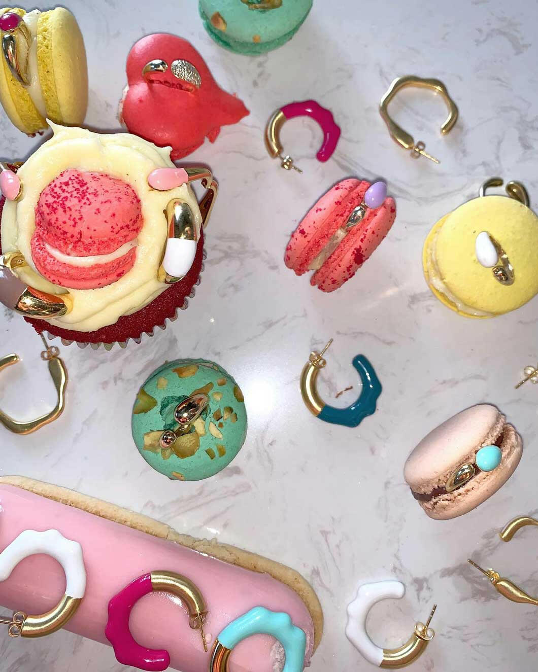 lunaya jewelry mini molten hoops