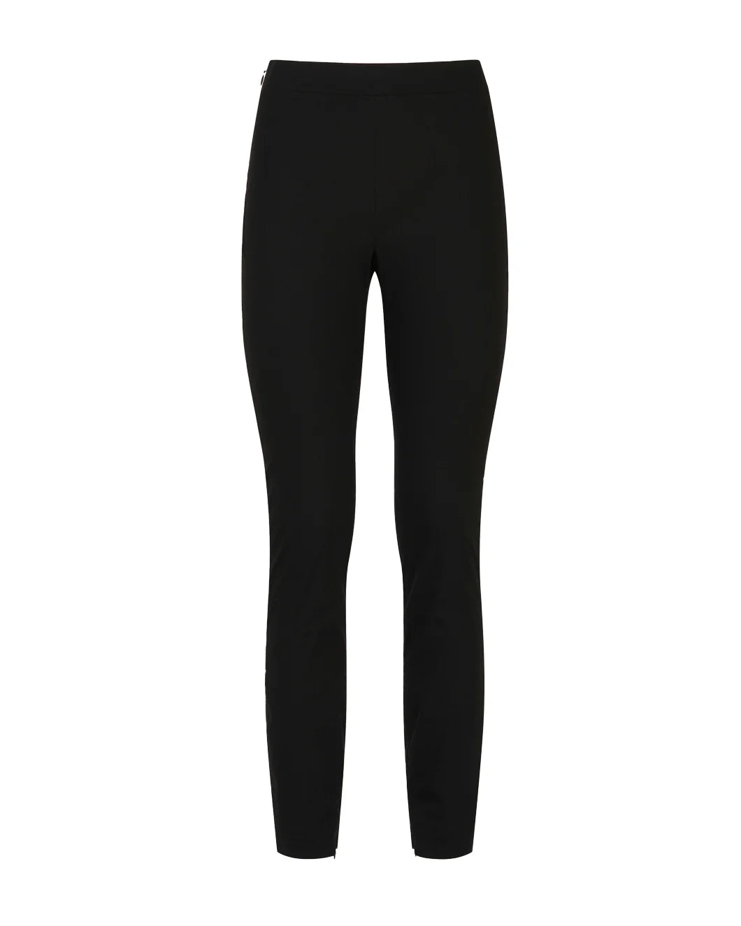 marni black stretch poplin trousers with marni symbol