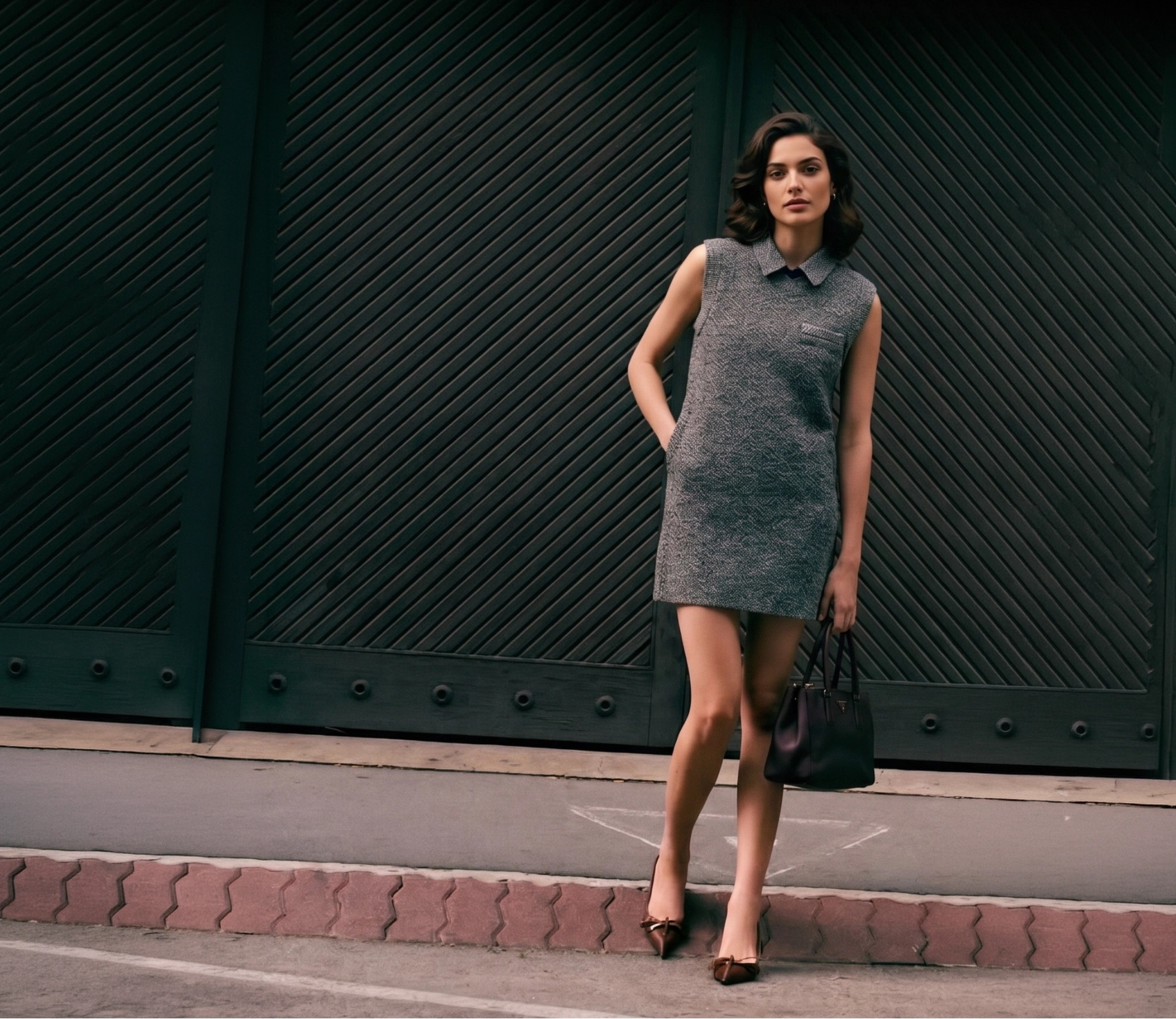 marni grey mini dress