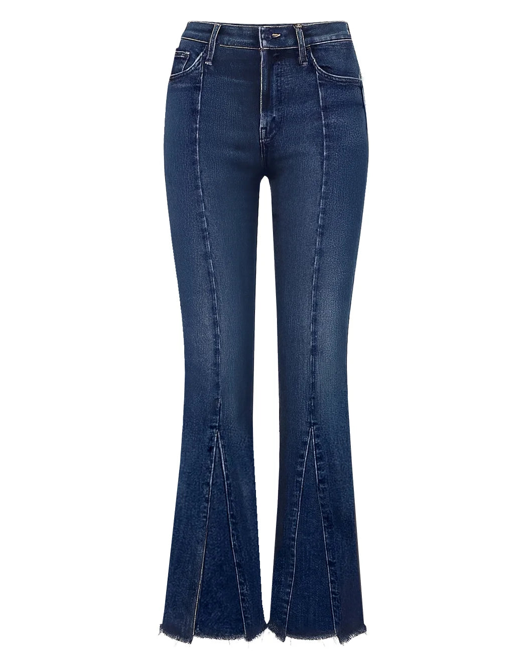mother denim THE INSIDER SKIMP POINTY FRAY jean in you're a riot medium wash