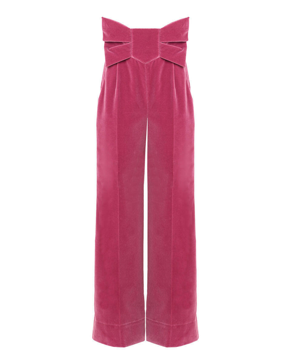 prune gold schmidt bow tie pant pink