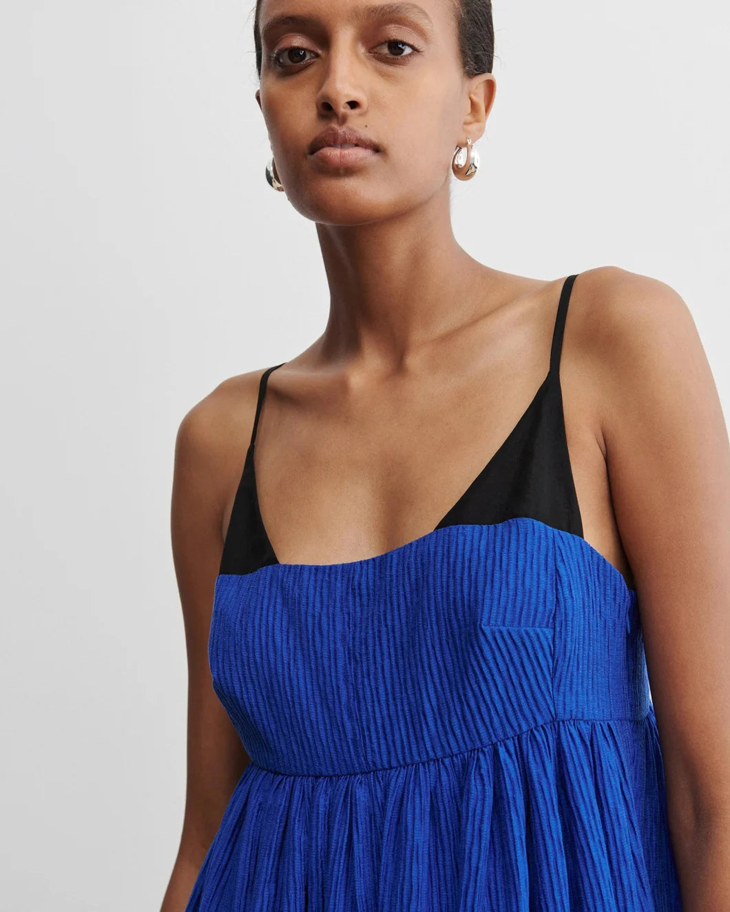 Rachel Comey Bellini Dress in Deep Sea blue front