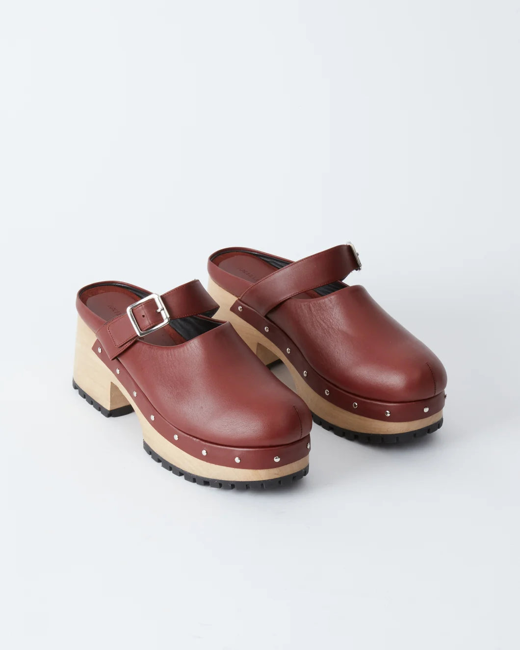 Rachel Comey Grader Clog Saddle brown side