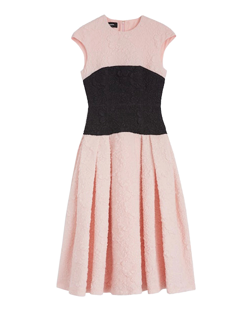 rochas dress milkshake pink and caviar black