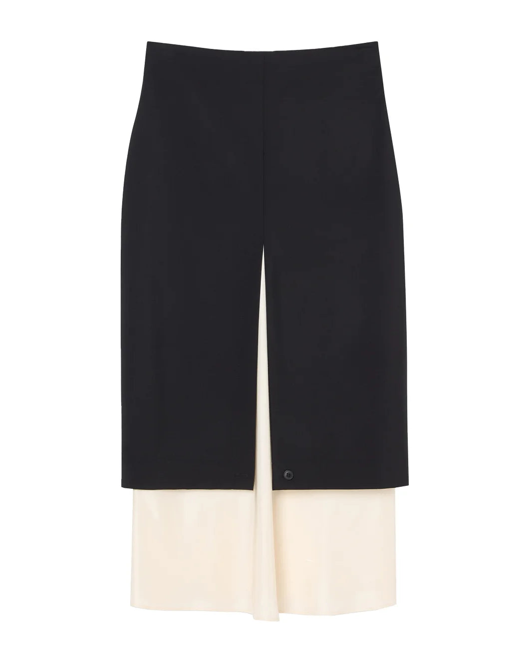 rohe contrast upside down skirt black