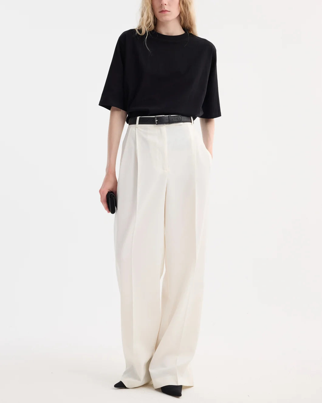 rohe oversized cotton t shirt black side