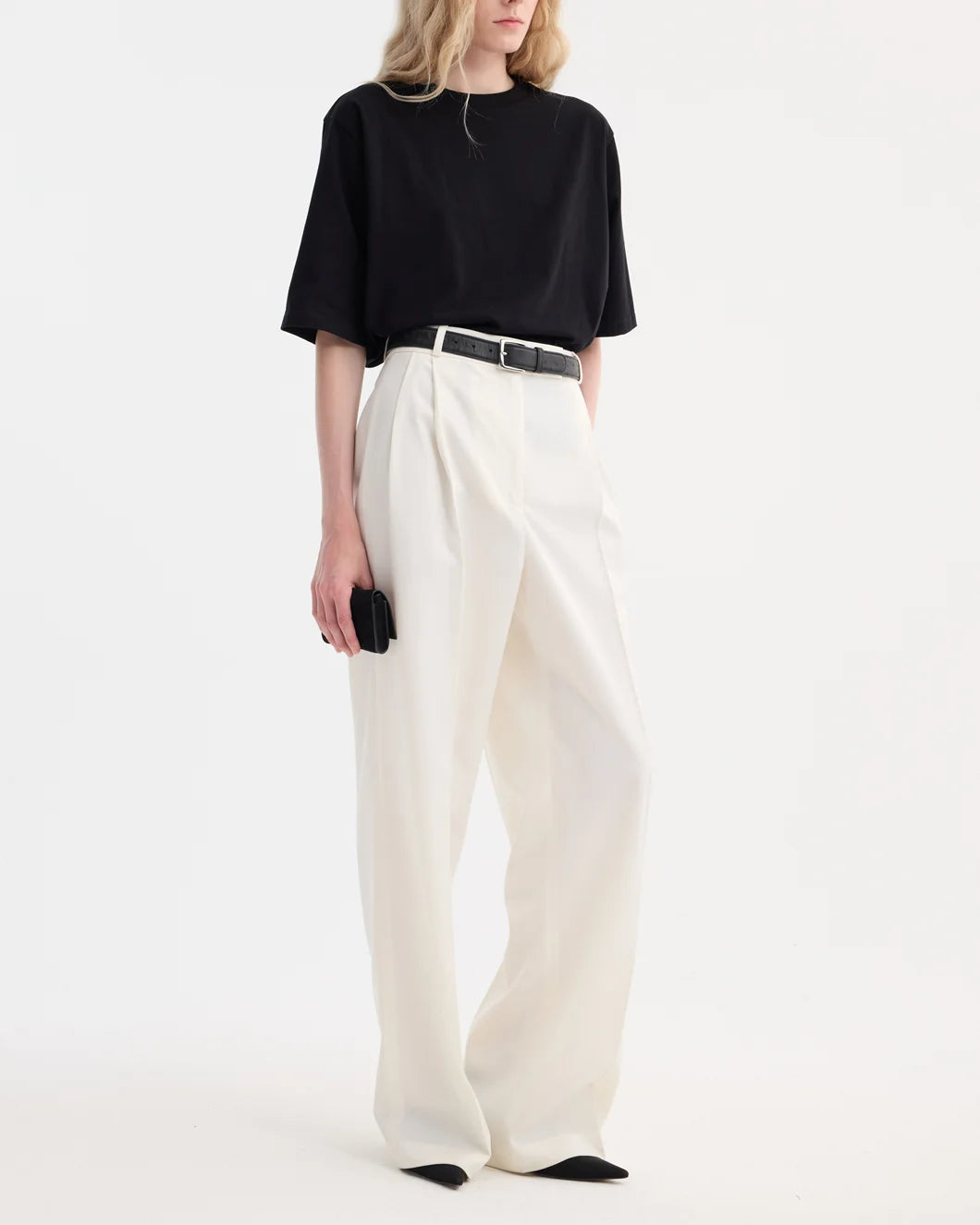 rohe oversized cotton t shirt black side