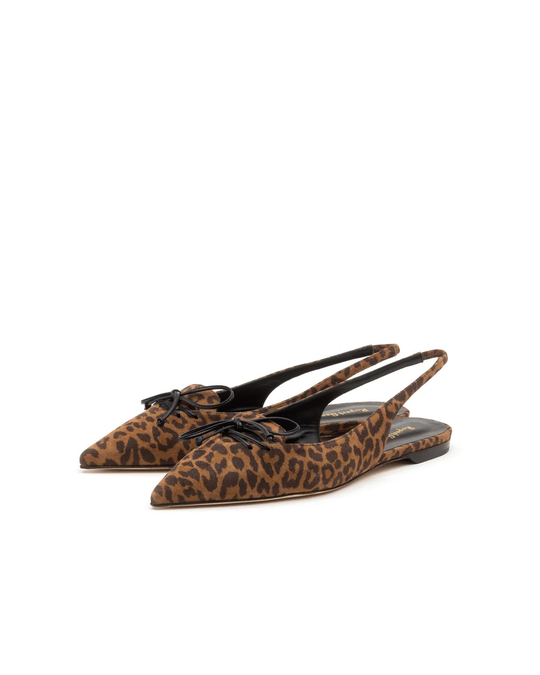 rupert sanderson Quito Leopardino Leopard Flat Lace Detail Sling pair