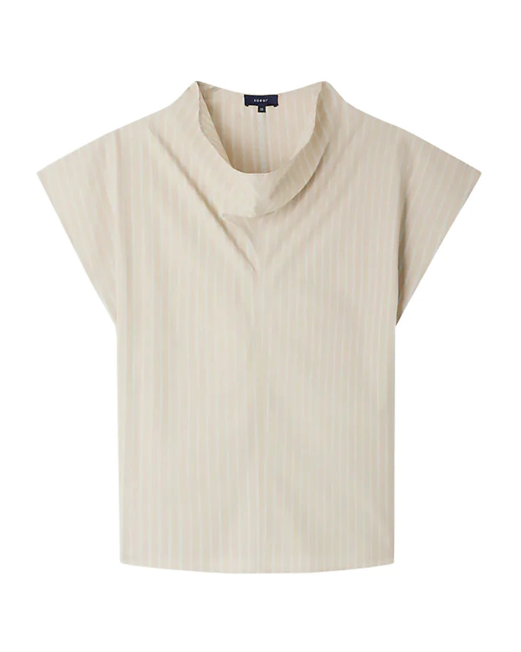 soeur Farah Blouse in Gray and Blue