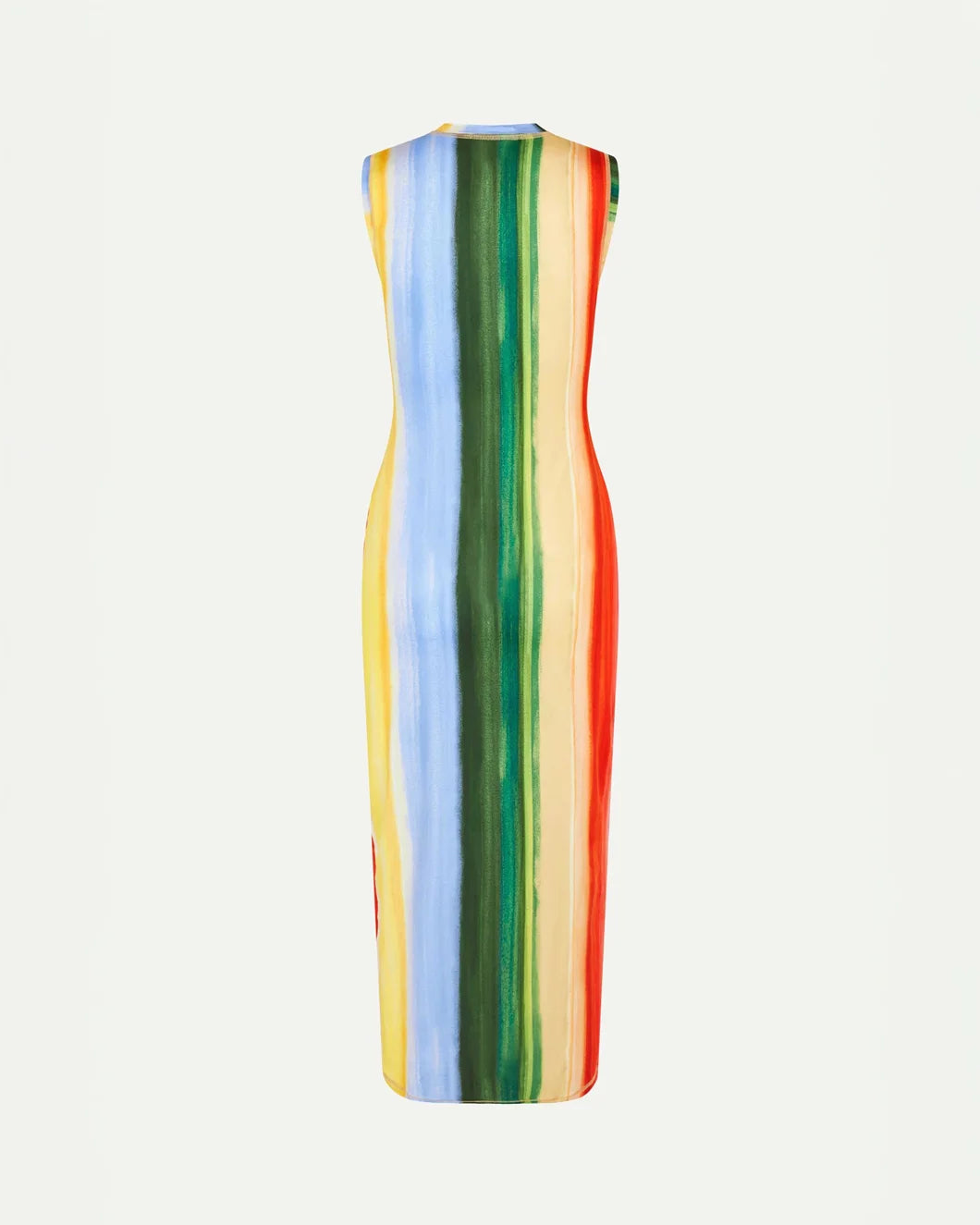 stine goya Elastic Tank Crewneck Dress Rainbow Hue back