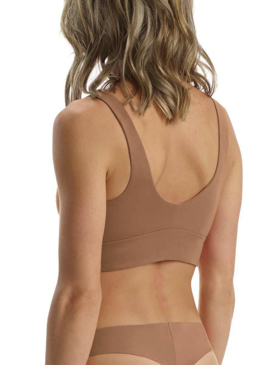 Back view of the beige bralette