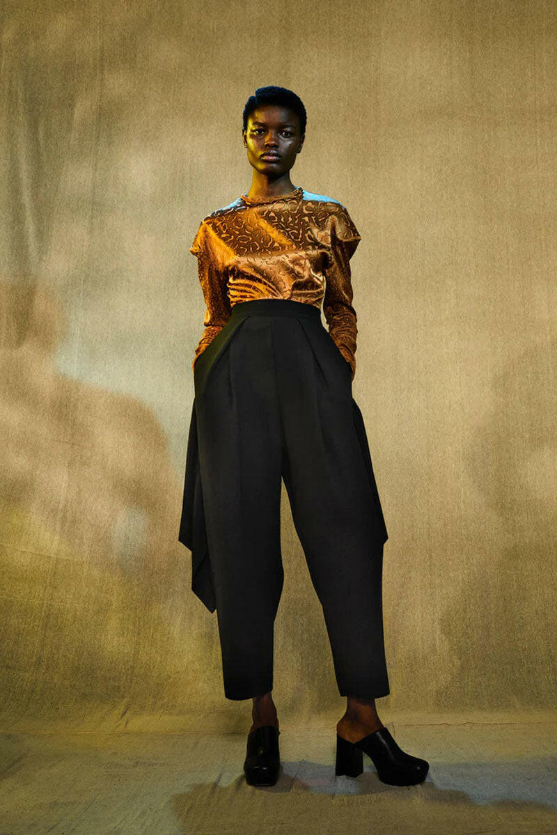 edeline lee delphine trouser black figure front