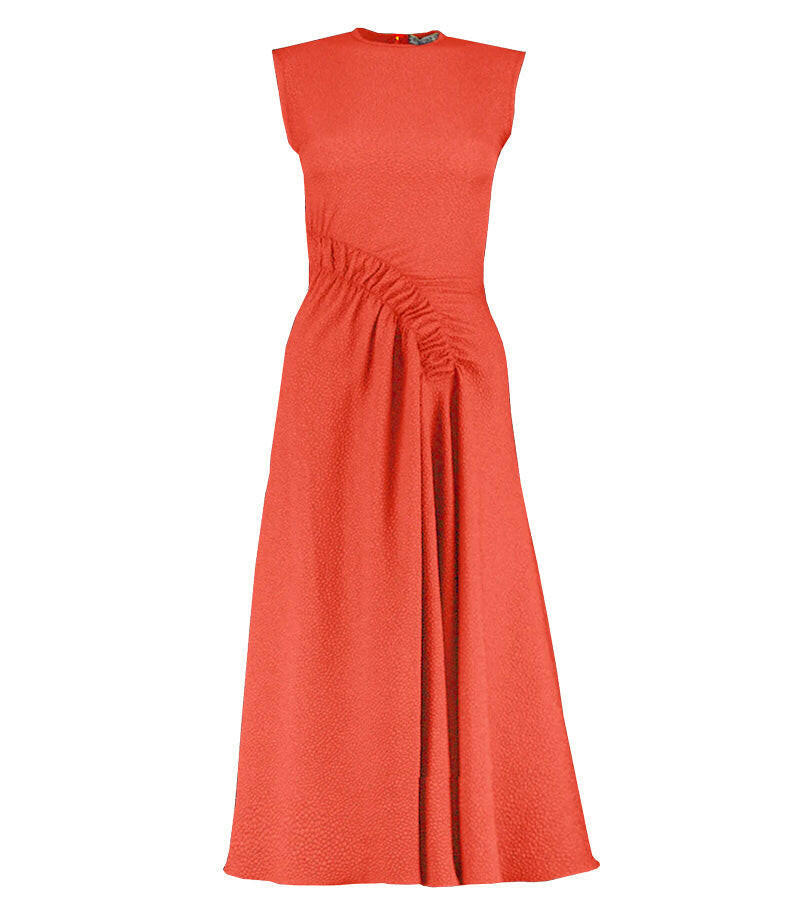 edeline lee pina dress scarlet front