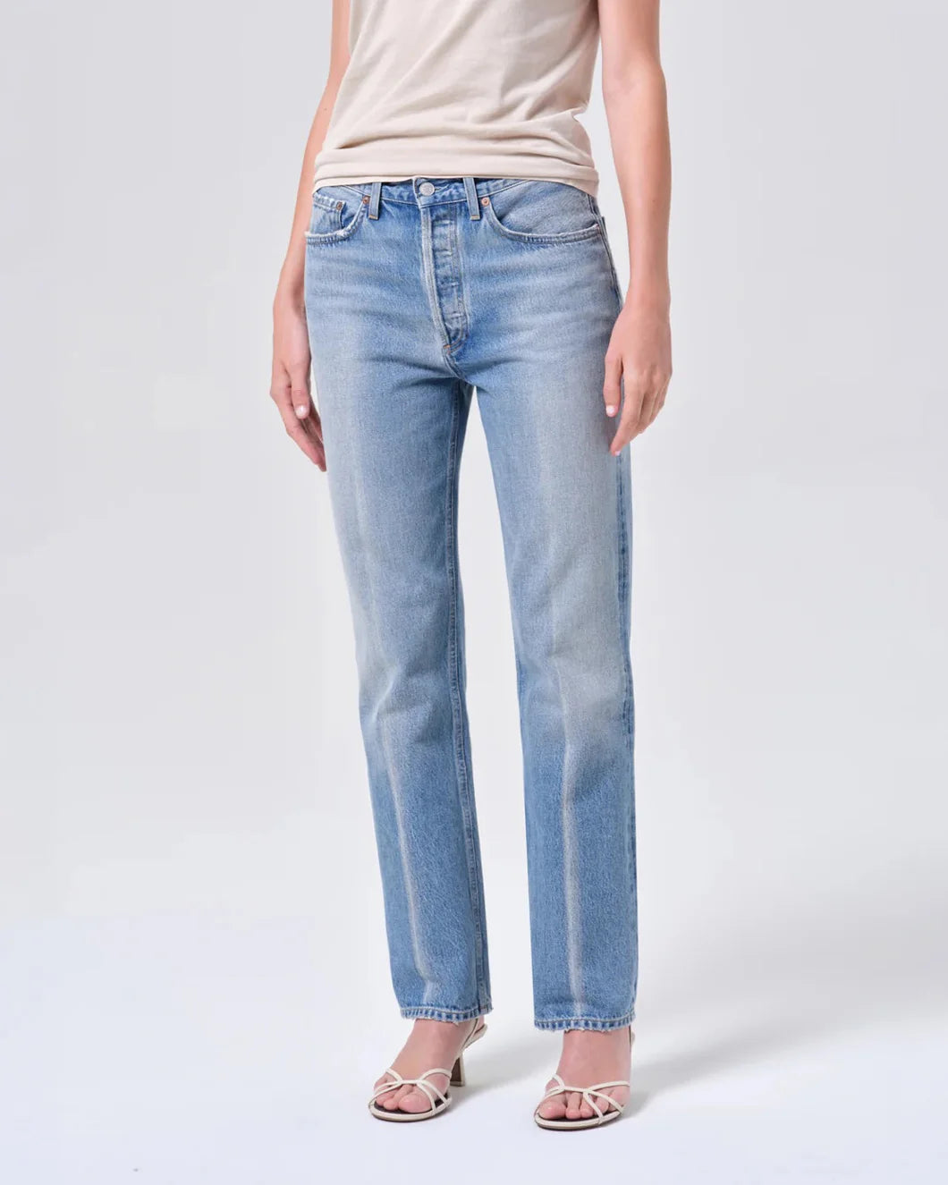 AGOLDE Lana in brink on figure front